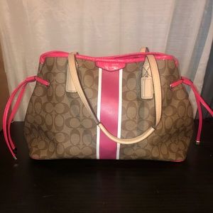 Coach drawstring carryall